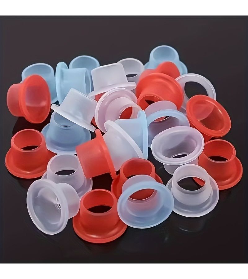 100 Blue High Quality Leak Proof Heat Resistant Sealing Washers Designed For Faucets Durable Long Lasting Universal Model For Hot And Cold Water Pipes Easy To Install Excellent Sealing Performance - Image 2