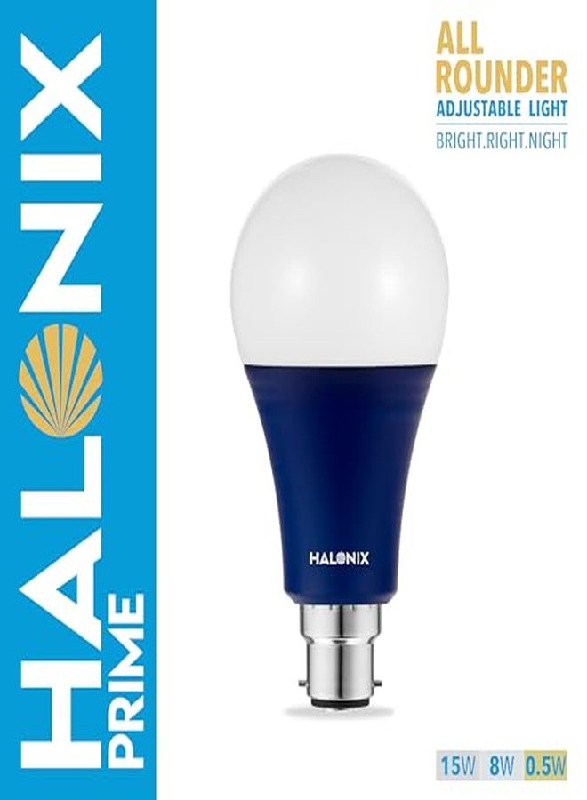 Halonix مصباح LED قابل للتعتيم من هالونيكس بقدرات 15 واط، 8 واط، 0.5 واط | مصباح LED متعدد القدرات (عبوة من 10 مصابيح، أبيض وأصفر) - Image 4