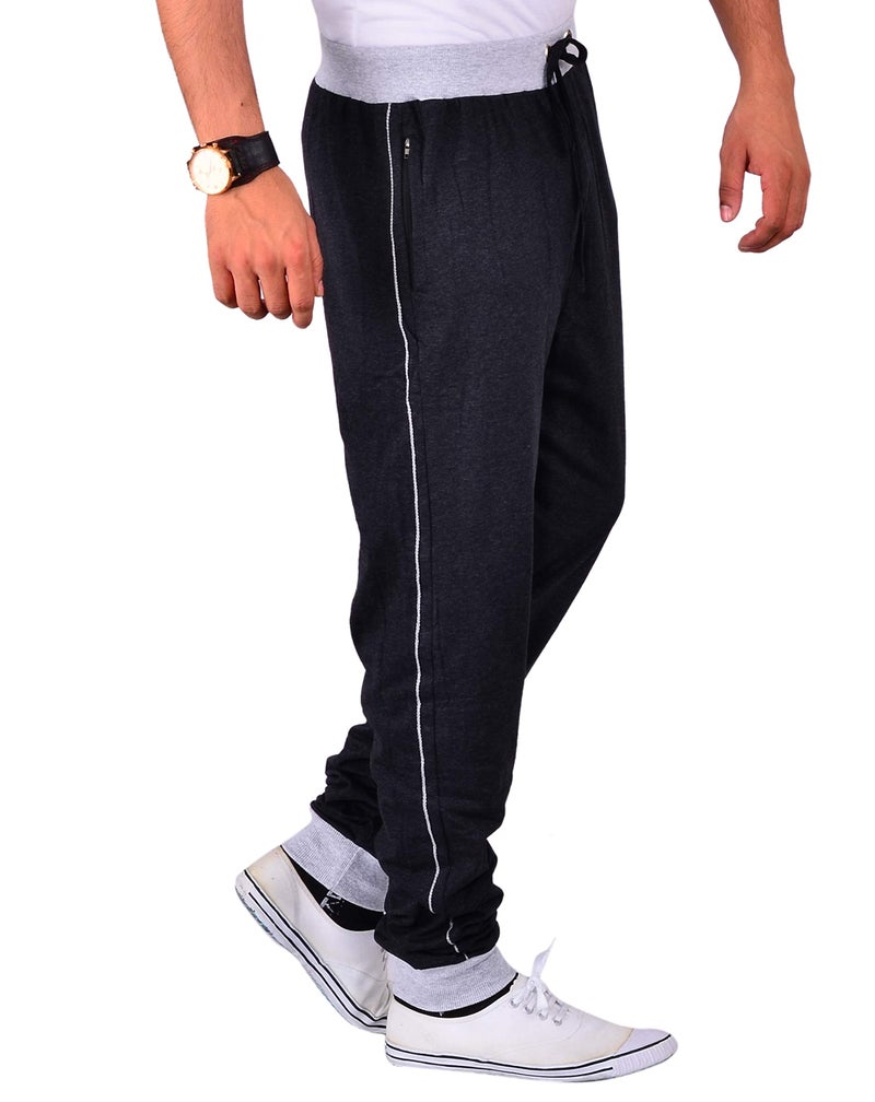 VEGO Men's Regular Fit Joggers, Grip or Cuff Track Pant - Image 3