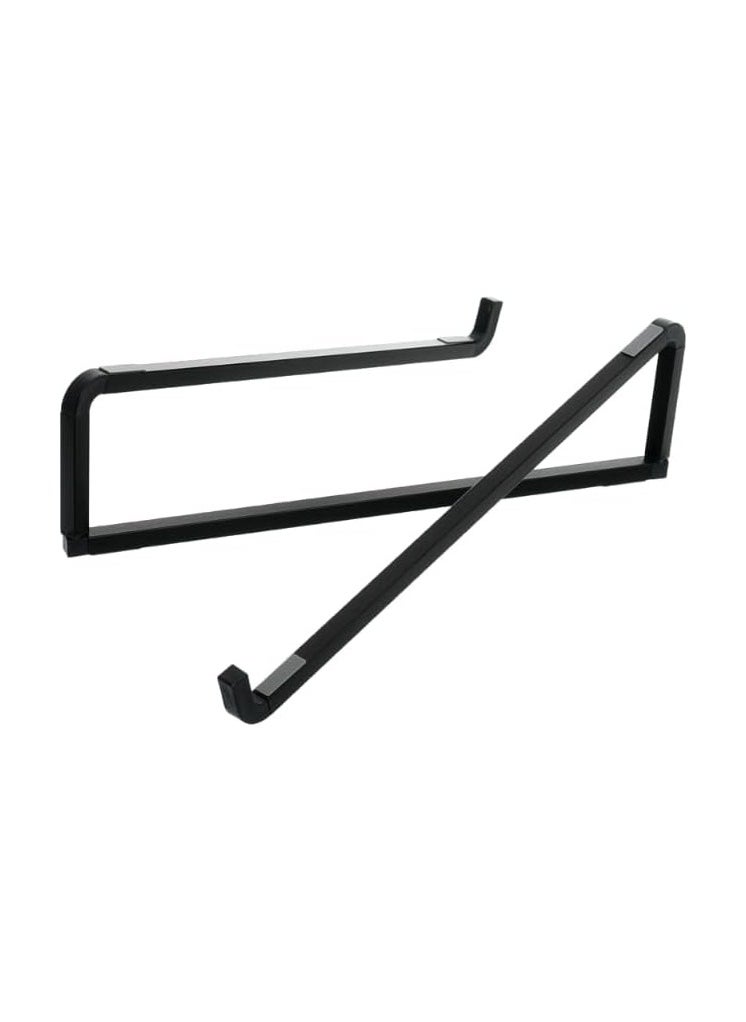 Generic Aluminum Alloy Folding Laptop Stand V3.3 With Adjustable Design And Ergonomic Air-Ventilated Compatible With Various Of Devices 250x250x74 Mm - Black  - Image 2