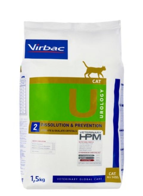 Veternary HBM dry cat food to dissolve and prevent kidney stones from Verbak 1.5 kg