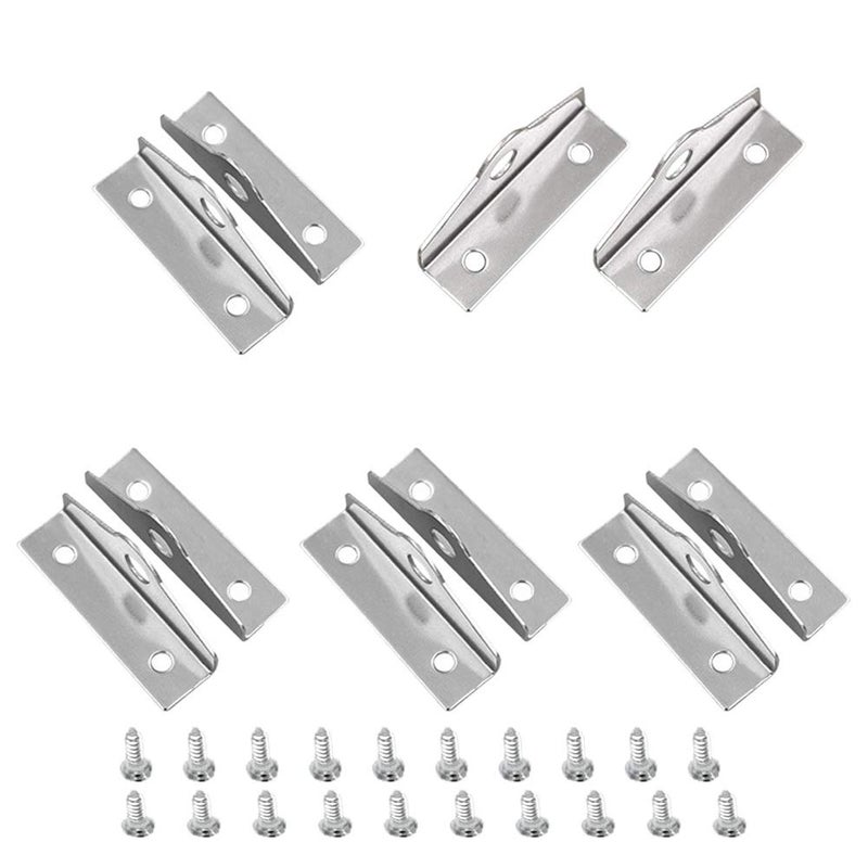 304 Stainless Steel Security Lock Padlock Eyelet Door Clasp Padlock 90 Degree Angle Latch Indoor or Outdoor Lockers Tool Boxes Gates and Sheds 5 Piece Set