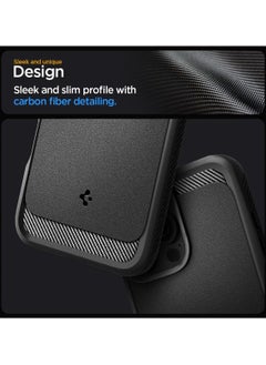 Spigen Spigen Rugged Armor MagFit Designed for iPhone 16 Pro Max Case (2024) Compatible with MagSafe - Matte Black  - Image 4