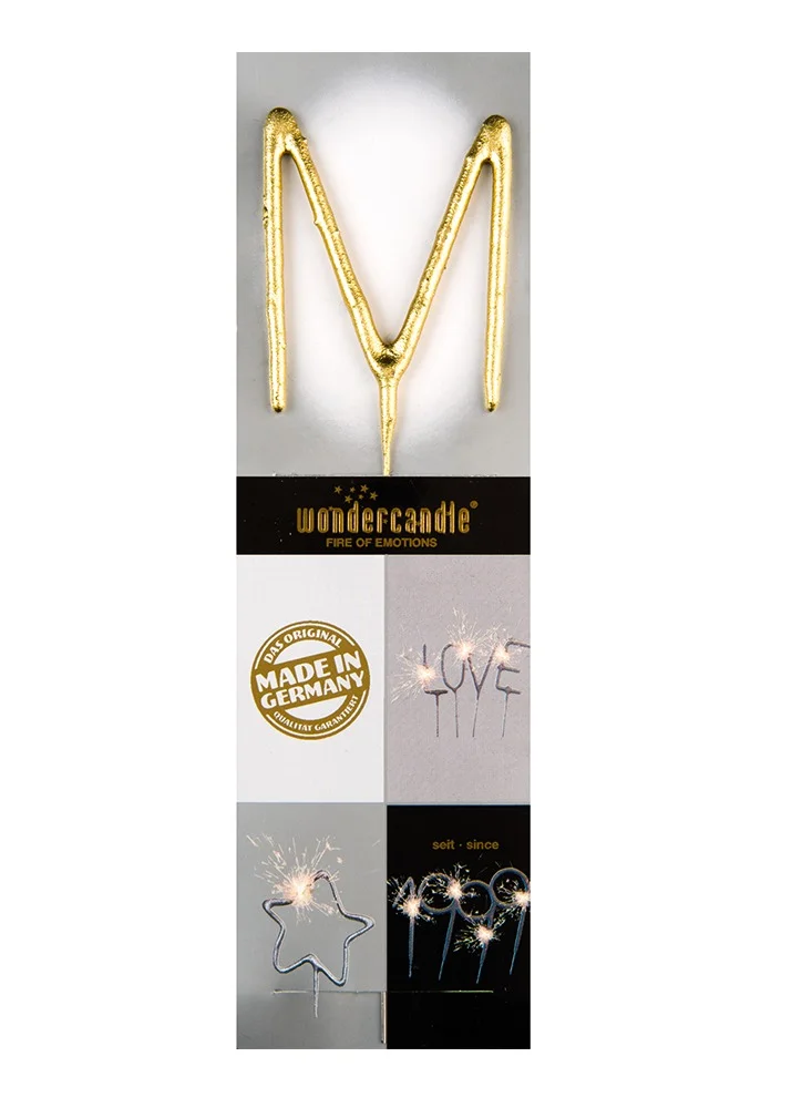Wondercandle Gold Sparkler Candle M