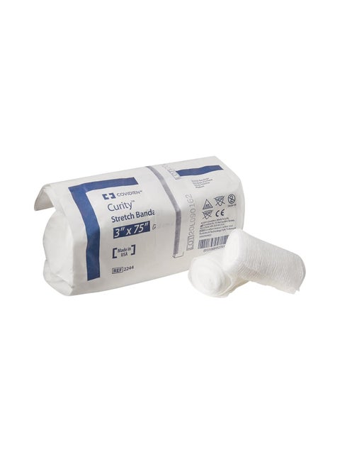 Covidien COV-2244 Curity Stretch Bandage, 3" x 75" Size (Pack of 96)