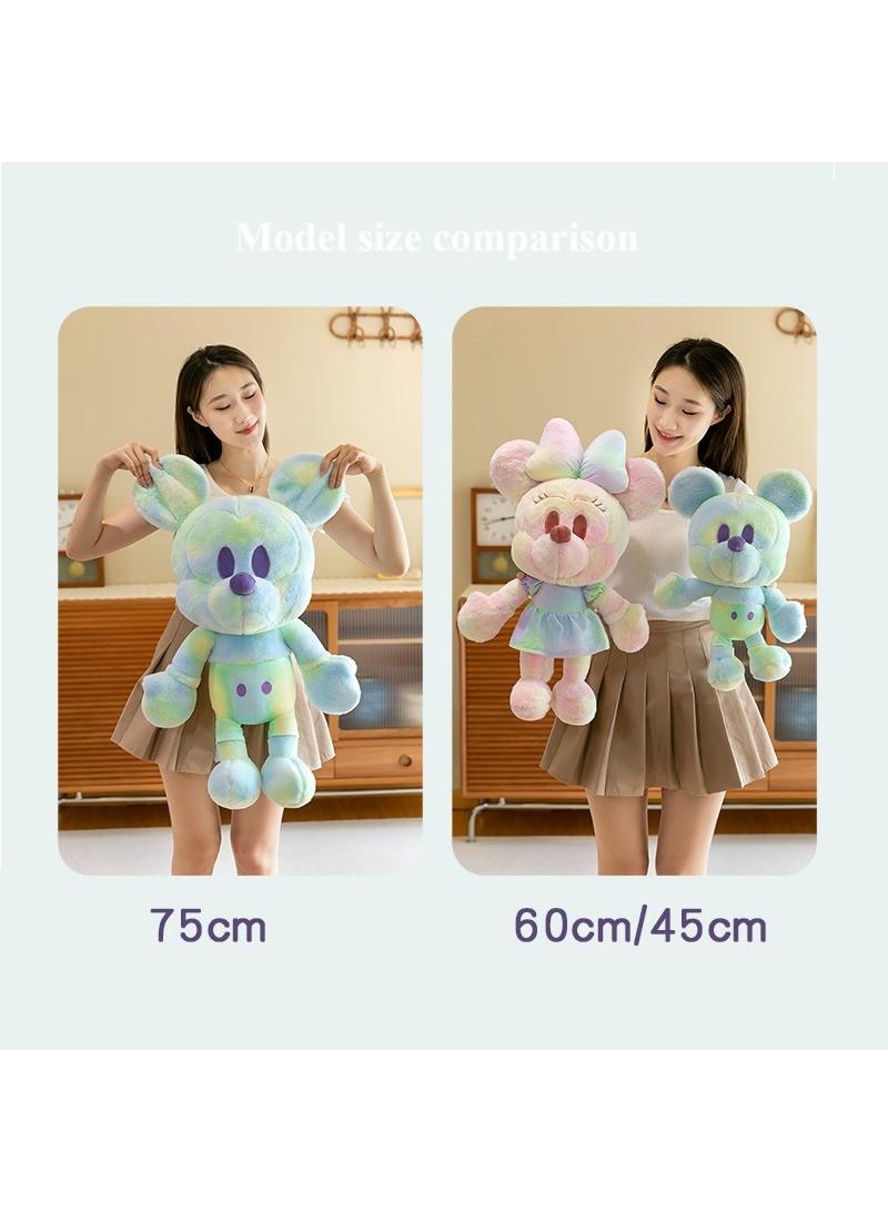 general Graffiti Color Mickey Mouse Plush Toy Soft Anime Cartoon Plushie Home Decor Best Gift For Girls Kids - Image 3