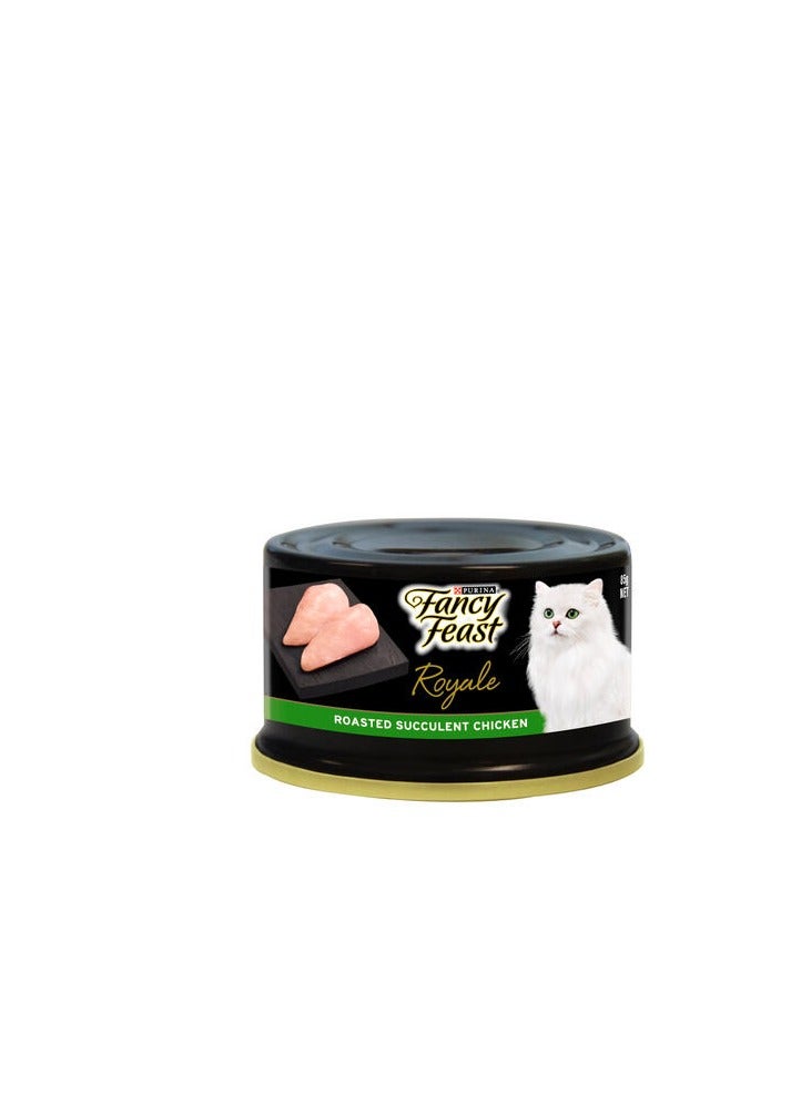 PURINA nestle purina fancy feast royale cat wet food roasted succulent chicken 85g pack of 6 
