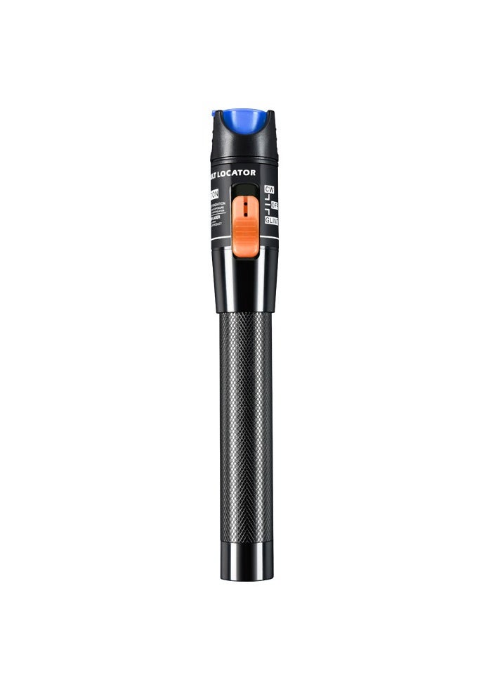 AROAQ Visual Fault Locator, 1-60km Fiber Optic Red Light Pen, Vfl Optical Fiber Cable Fault Tester, Red Light Pen For Network Fiber Cable Test, Fiber Optic Source Tester Detector Meter, (15mw, Black Blue Orange)  - Image 1