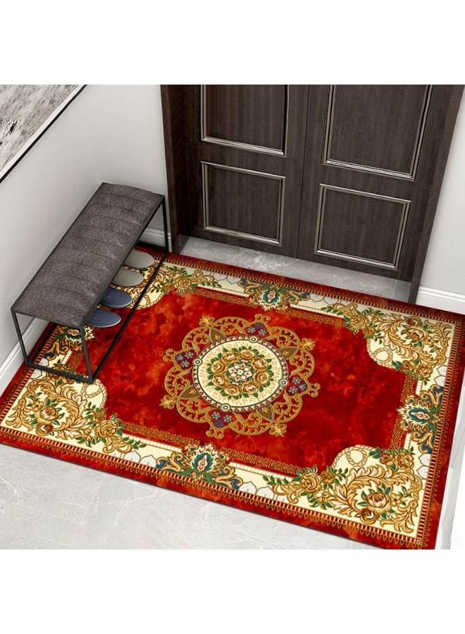 Anna Durable Non-Slip Velvet Crystal Area Rug for Home - Image 1