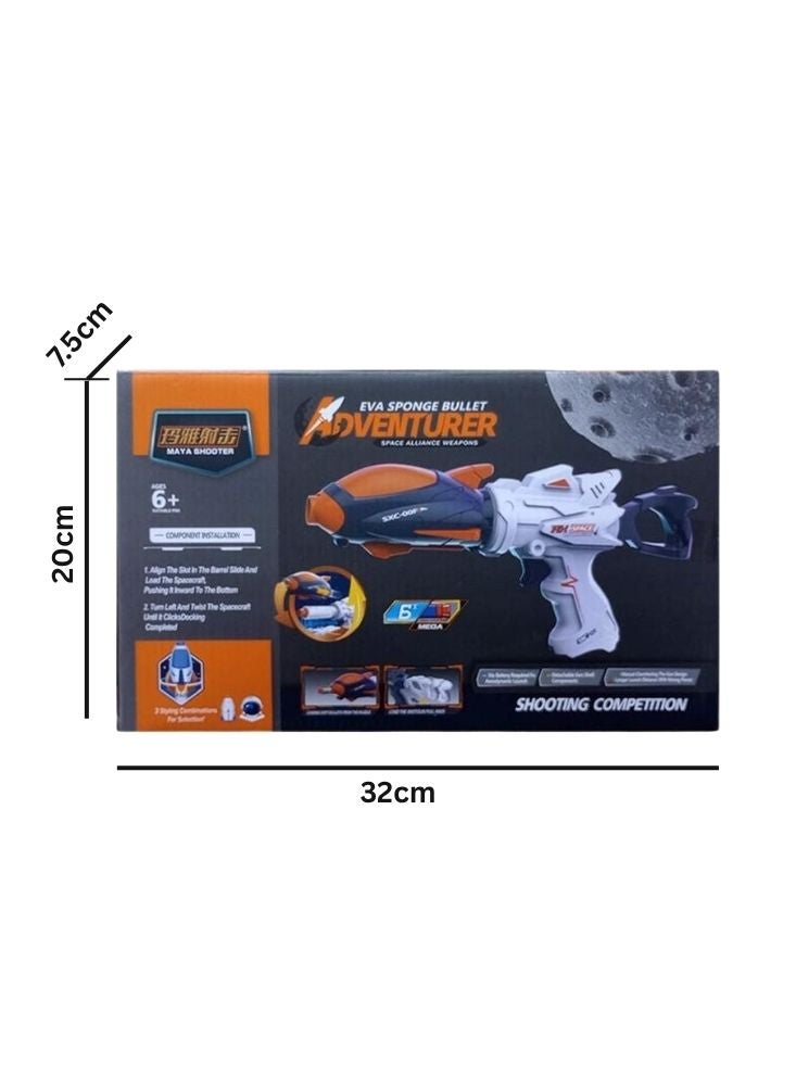 NinEx Blaster Toy Gun with Soft. Bullet, Shooting Game Set 6+ - Image 4