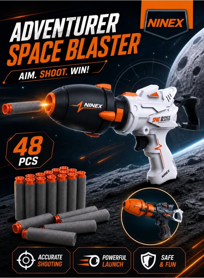 NinEx Blaster Toy Gun with Soft. Bullet, Shooting Game Set 6+ - Image 1