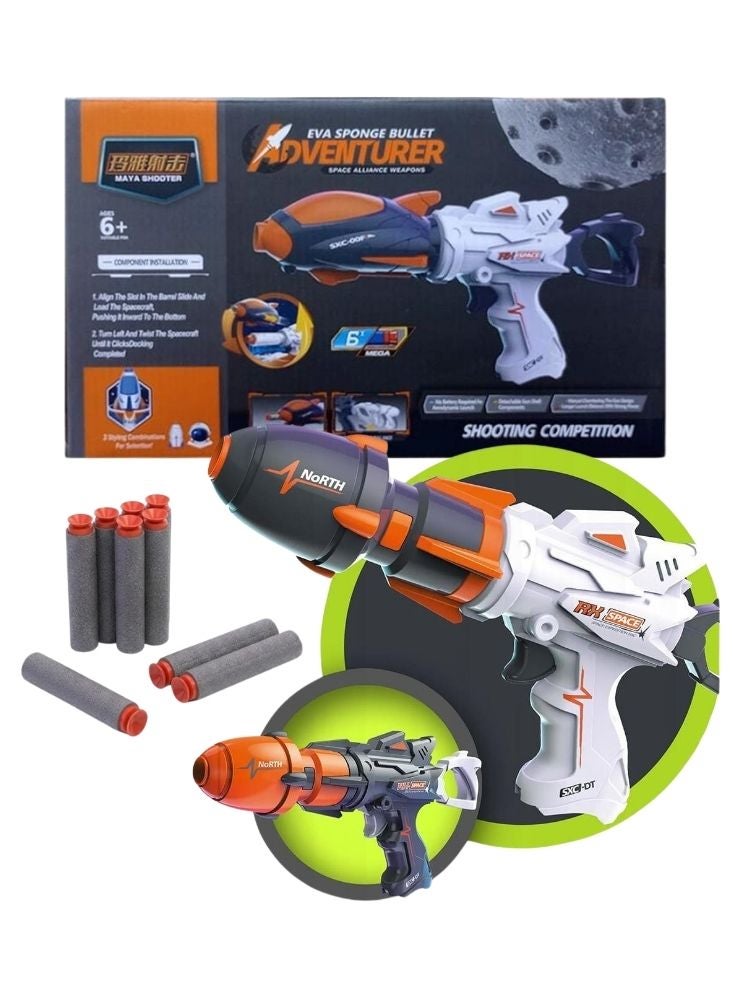 NinEx Blaster Toy Gun with Soft. Bullet, Shooting Game Set 6+ - Image 2