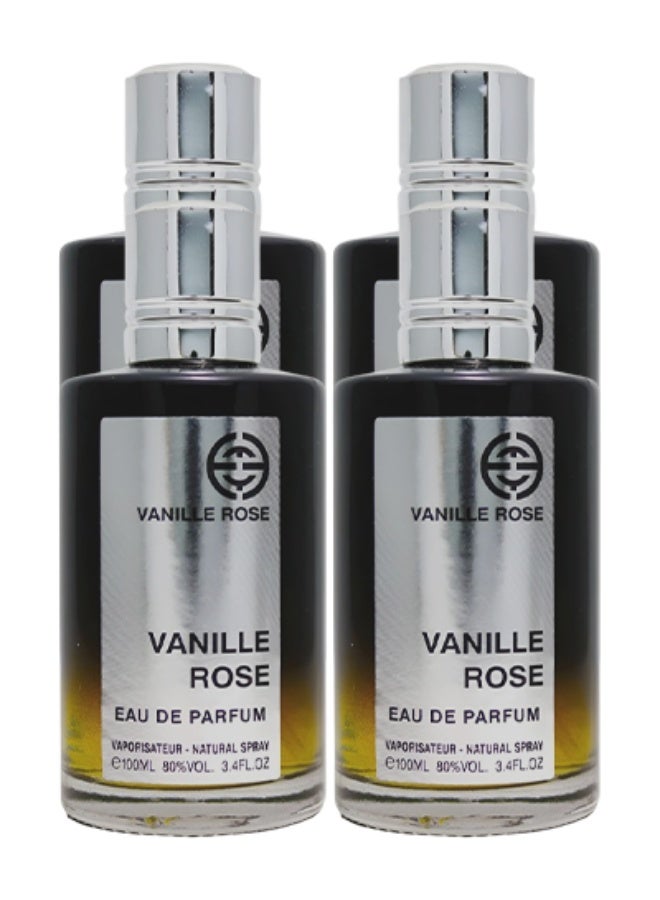 EMYC 4 Pieces Vanille Rose Perfume For Unisex 100ml EDP - Image 1
