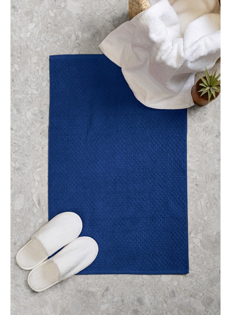 100% Cotton Jacquard Bathmat Rugs (750 GSM)- Soft -Water Absorbent-Quick Dry-Machine Washable- 50*80 cm
