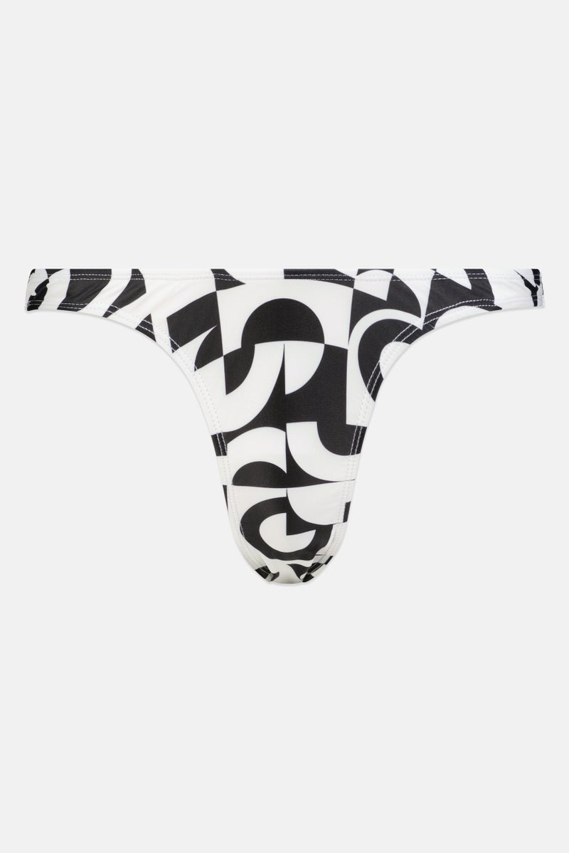 Motel Women Allover Print Bikini Bottom, Multicolor - Image 2