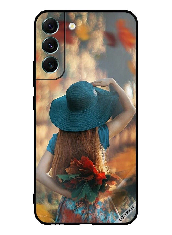Covernex Protective Case Cover For Samsung S22 5G Hat Girl Hiding Love Leaves - Image 1
