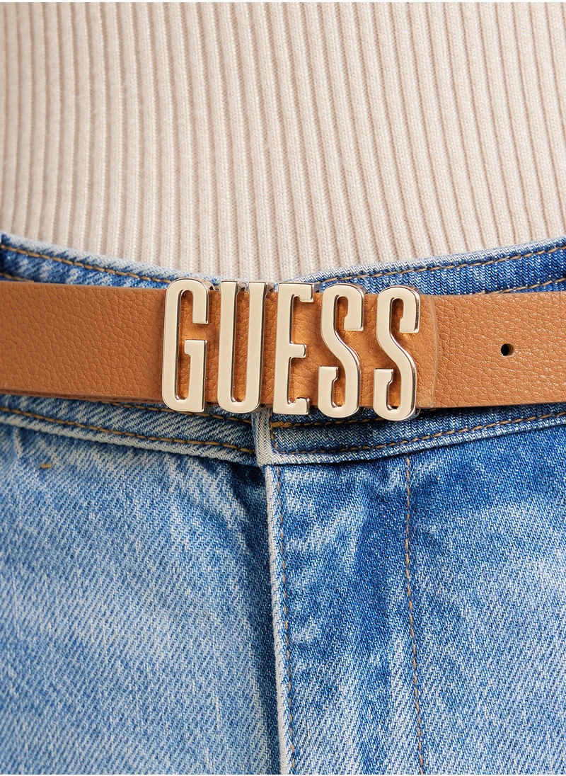 GUESS Logo Detailed  Allocated  Hole Belt