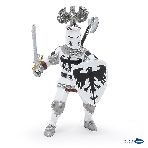 Papo HandPainted Figurine MedievalFantasy White Crested Knight 39785 Collectible for Children Suitable for Boys and Girls from 3 Years Old - Image 5