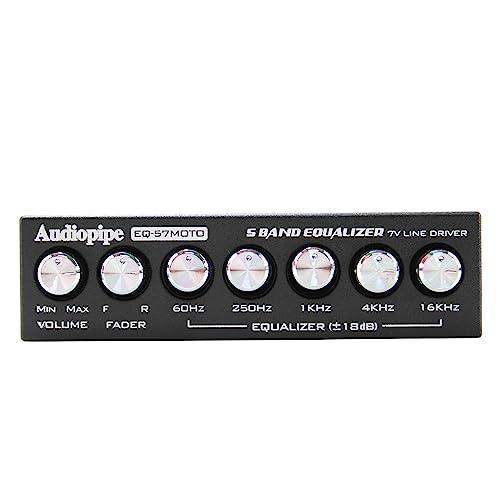 Audiopipe 5 Band Graphic Equalizer with 7 V Line Driver (EQ-57MOTO) - Image 3