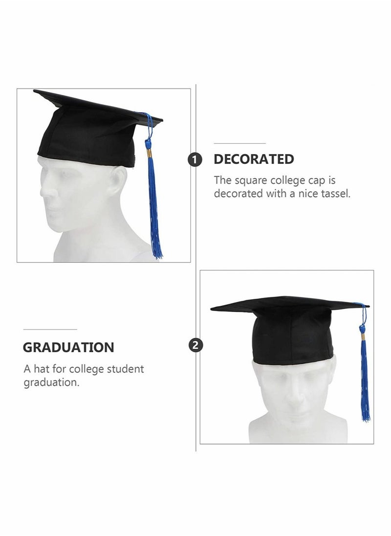 Captaintech Graduation Cap with Tassel for High School and College Black Matte Grad Graduation Cap Adjustable Unisex Adult Graduation Cap Topper Mortar Board Graduation Ceremony Hat Graduation Party Ceremony  - Image 4