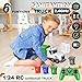 CALEST 24Ghz Remote Control Garbage Truck Toys124 RC Garbage Truck with 4 Trash cans 6 Channel Remote Control Waste Management Garbage Truck 100pcs Garbage Sorting Cards Gifts for Boys 3 - Image 4