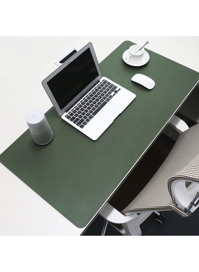Jplayer Mouse Pad, Extra Large Office Desk Pad, Laptop Pad, Keyboard Pad, Home Office Writing Desk Pad, Waterproof Pad, Leather, Dirt-Resistant, Customizable, Dark Green, 90*45Cm - Image 4