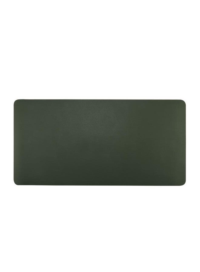 Jplayer Mouse Pad, Extra Large Office Desk Pad, Laptop Pad, Keyboard Pad, Home Office Writing Desk Pad, Waterproof Pad, Leather, Dirt-Resistant, Customizable, Dark Green, 90*45Cm - Image 2