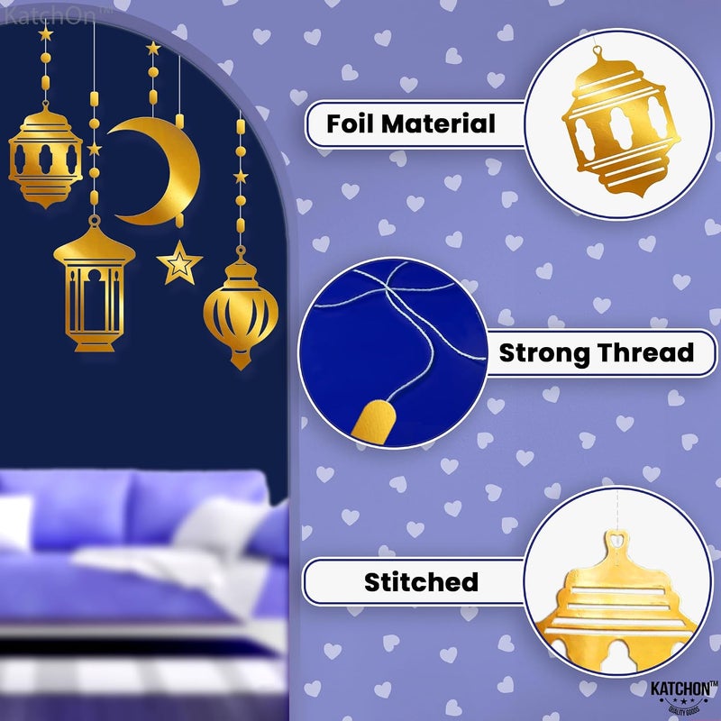KatchOn Eid Mubarak Garland Decoration – Eid Party Garland for Decor & Iftar Party Decorations – Pack of 1 - Image 4