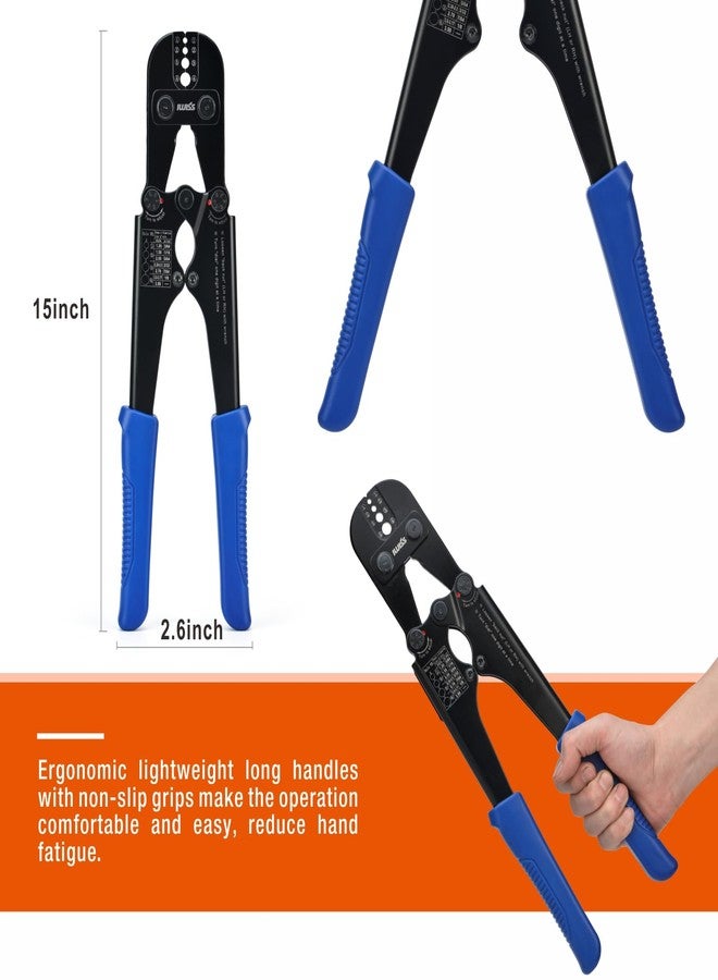 IWISS iCrimp Wire Rope Crimping Tool for Aluminum Oval Sleeves, Double Sleeves, Crimping Loop sleeve from 3/64-inch to 1/8-inch - Image 5