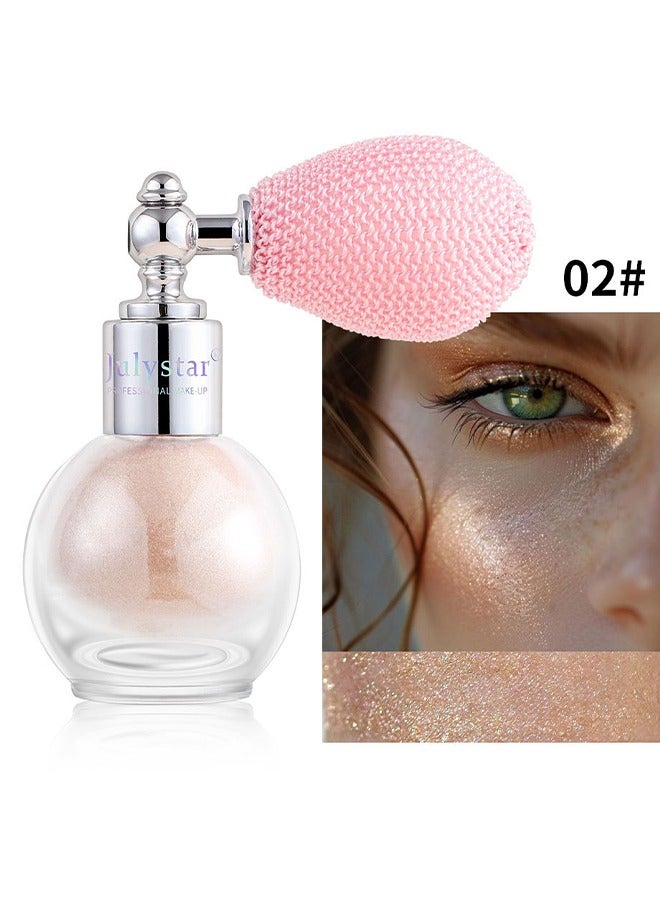 چولي ستار Fairy Highlight- بخاخ الجسم ، نحت الوجه ، هايلايتر سائل لامع ناعم ، طويل الأمد مضاد للعرق ، ماكياج بريق ، براي بودرة هايلايتر للجسم # 02 - Image 2