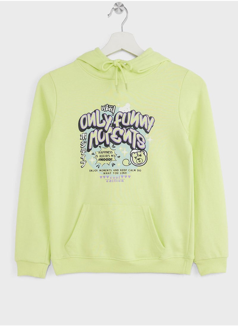 Pinata - Girls Graphic Printed Hoodie With Pocket - Image 1