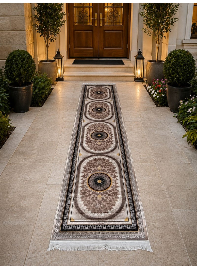 سجاد ممر طويل 400 × 90 سم – نانو سيراميك بخامة ناعمة وتصميم فاخر - Image 4