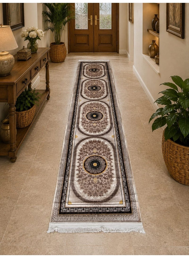 سجاد ممر طويل 400 × 90 سم – نانو سيراميك بخامة ناعمة وتصميم فاخر - Image 1