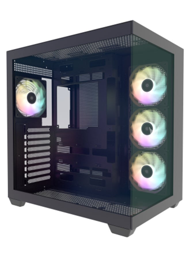 AYGRO HOF ALLSYNQ HOT AIR GAMING PC -  AMD RYZEN 7 7700X,RTX 4060 TWIN EDGE 8GB ,M/B B650-E WIFI D5,32GB (16X2) 6400MHZ RGB,1TB NVME M.2,LE520-ARGB 240MM BLACK COOLER,WINDOWS 11  - Image 1