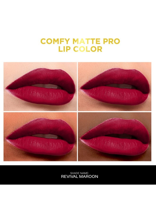 فاسيسكانادا FACES CANADA أحمر شفاه سائل غير لامع مريح - Revival Maroon 14، 5.5 مل | يدوم لمدة 10 ساعات | لون مكثف | غني بزيت المكاديميا وزبدة الزيتون | خفيف الوزن وناعم للغاية | لا يجف | خالٍ من الكحول - Image 3
