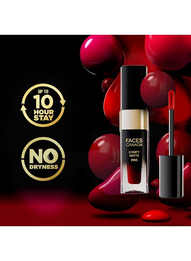 فاسيسكانادا FACES CANADA أحمر شفاه سائل غير لامع مريح - Revival Maroon 14، 5.5 مل | يدوم لمدة 10 ساعات | لون مكثف | غني بزيت المكاديميا وزبدة الزيتون | خفيف الوزن وناعم للغاية | لا يجف | خالٍ من الكحول - Image 5
