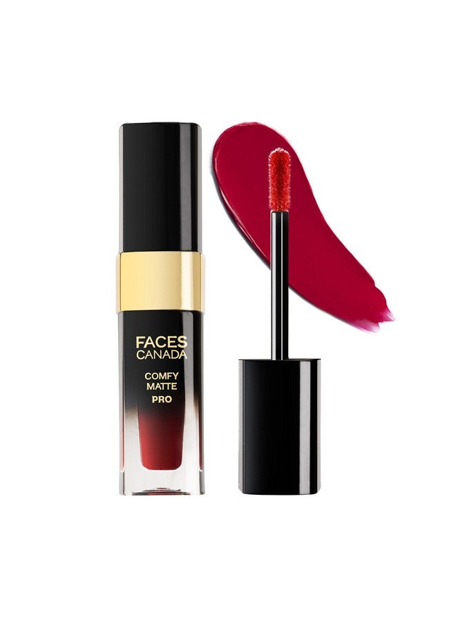 فاسيسكانادا FACES CANADA أحمر شفاه سائل غير لامع مريح - Revival Maroon 14، 5.5 مل | يدوم لمدة 10 ساعات | لون مكثف | غني بزيت المكاديميا وزبدة الزيتون | خفيف الوزن وناعم للغاية | لا يجف | خالٍ من الكحول - Image 1