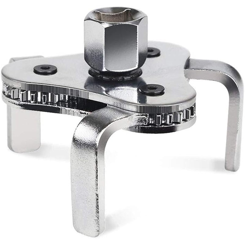 GOHAWKTEQ Universal Adjustable Oil Filter Wrench From 2-1/2 inch to 4.5 inch Oil Filter Wrench Tool Set With 3 Jaw - Image 1