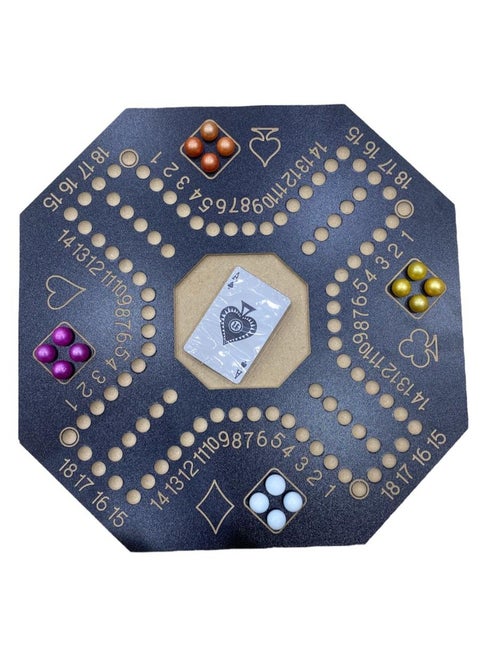 High Quality 4 Player Lightweight Portable Jackaroo Game Board 40X40CM Assorted
