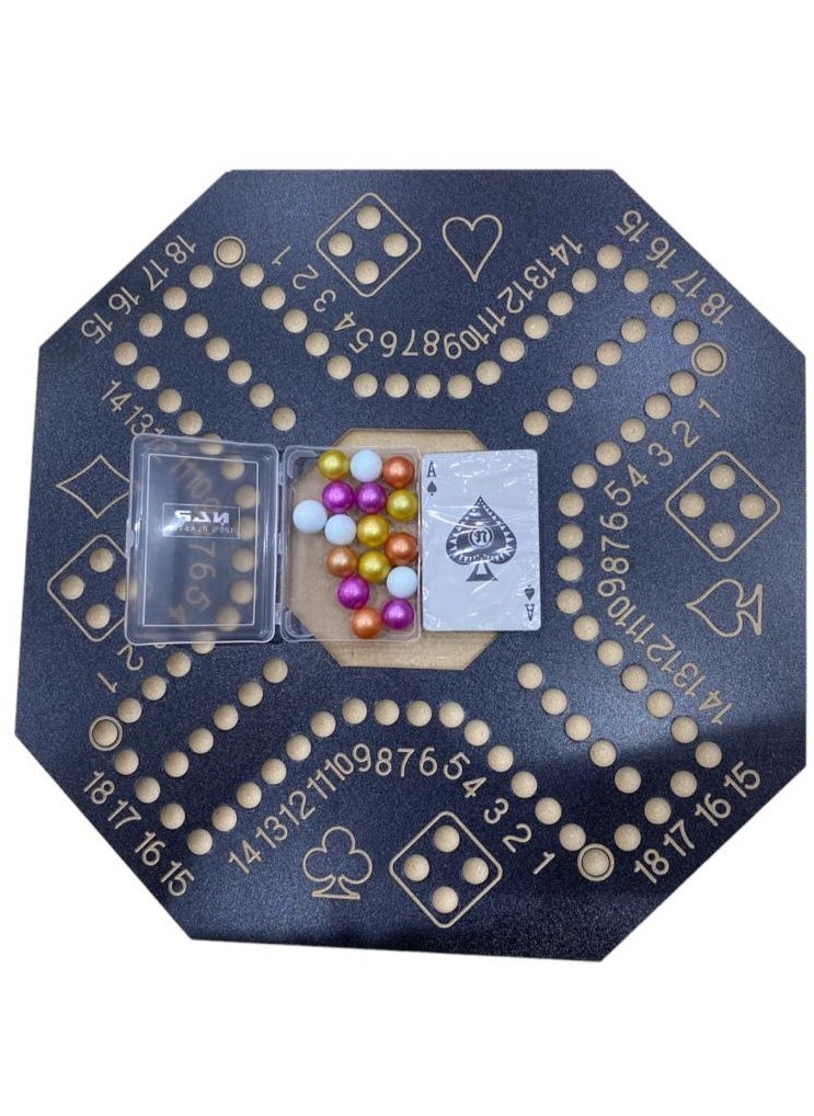 High Quality 4 Player Lightweight Portable Jackaroo Game Board 40X40CM Assorted