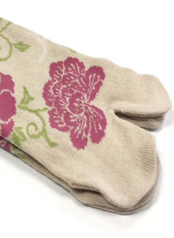 Bowbear Womens 3-Pair Flip-Flop Socks, Floral 2 - Image 4