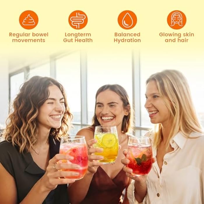 Venture Pal Gut & Beauty Support Fiber Drink – Daily Blend with Acacia Fiber, Collagen, Electrolytes & Probiotics - Fruit Punch for Men & Women - Image 5