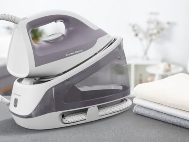 تيفال مكواة بالبخار TEFAL Express Optimal | مضخة بقوة 5.3 بار | إنتاج بخار يصل إلى 250 جرام في الدقيقة | خاصية تعزيز البخار (Steam Boost) | تصميم فائق الصغر (Ultra-Compact) | تقنية تنظيف الرواسب الكلسية (Calc Clear Technology) | سعة خزان البخار 1.2 لتر | قاعدة مكواة مزودة بتقنية Xpress Glide | لون أبيض | ضمان لمدة سنتين | الرقم المنتج: SV4111E0 - Image 2