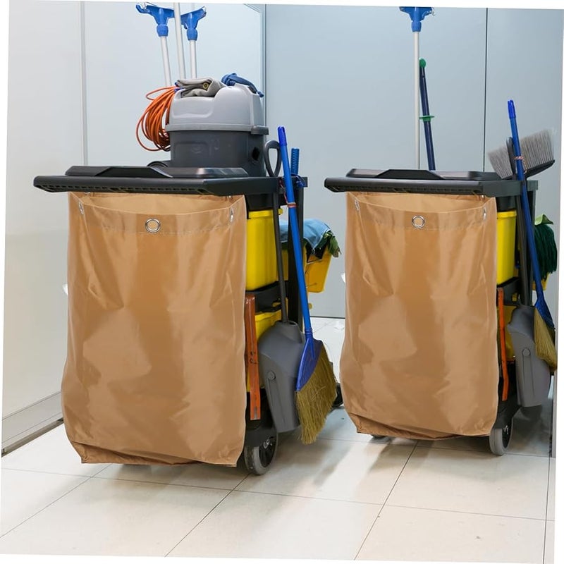 Large Capacity Canvas Janitorial Cart Bag for Cleaning Supplies Home Office Outdoor Use - Image 4