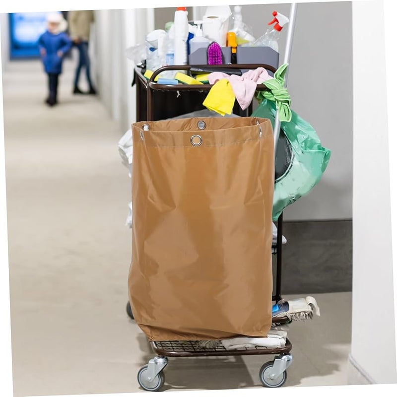 Large Capacity Canvas Janitorial Cart Bag for Cleaning Supplies Home Office Outdoor Use - Image 5