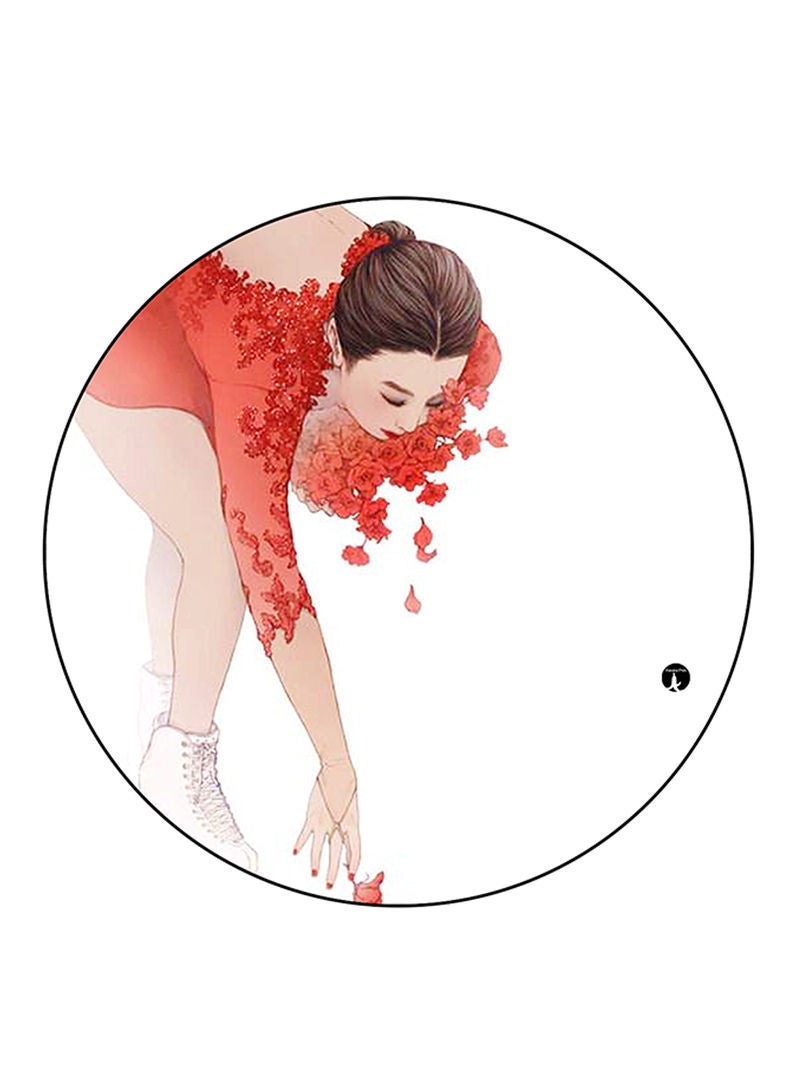 Woman Printed Mouse Pad Multicolour