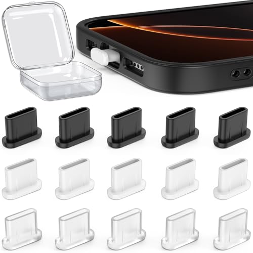 iMangoo 15 Pack USB C Dust Plug Cover for iPhone 17 17e Air 16 16e 15 Pro Max Silicone Cover Waterproof Protection USBC Type C Charging Port Cap Cell Phone Charger Protector for SamsungGalaxy S26 Ultra S25 - Image 1