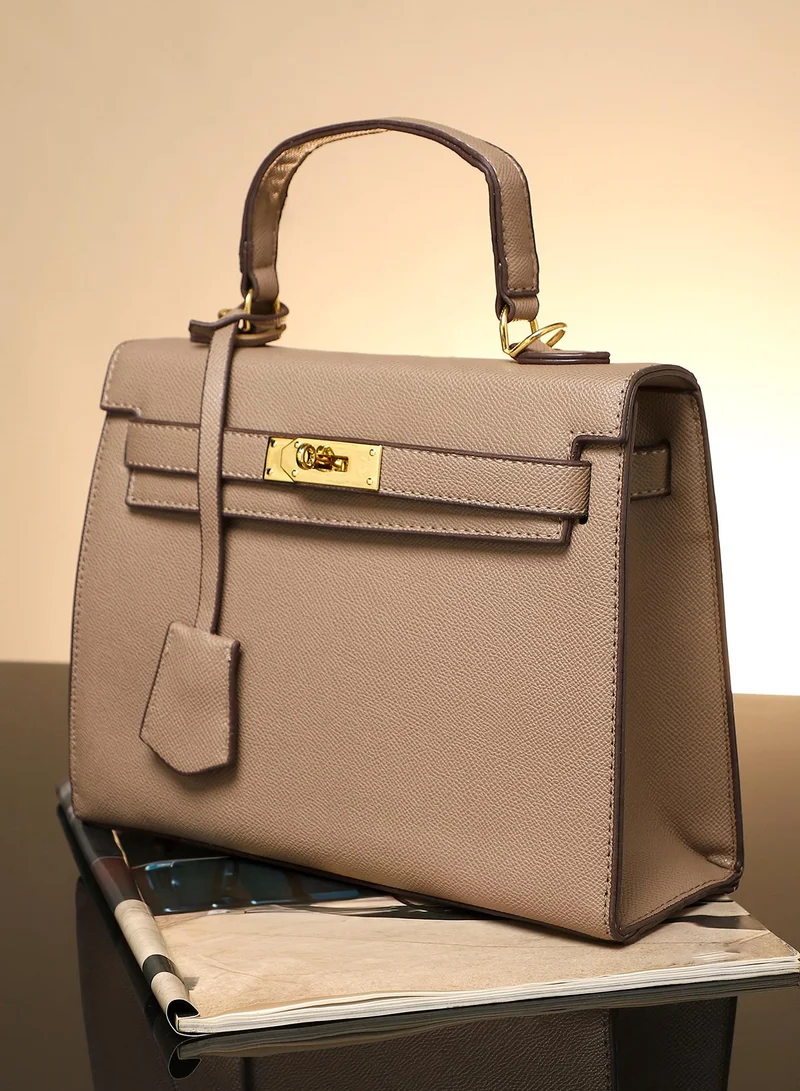Haute Sauce Women's The Overlap Satchel Bag - Camel Brown