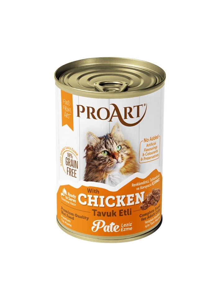PROART Adult Cat Wet Food Pate With Chicken 400g - Image 1