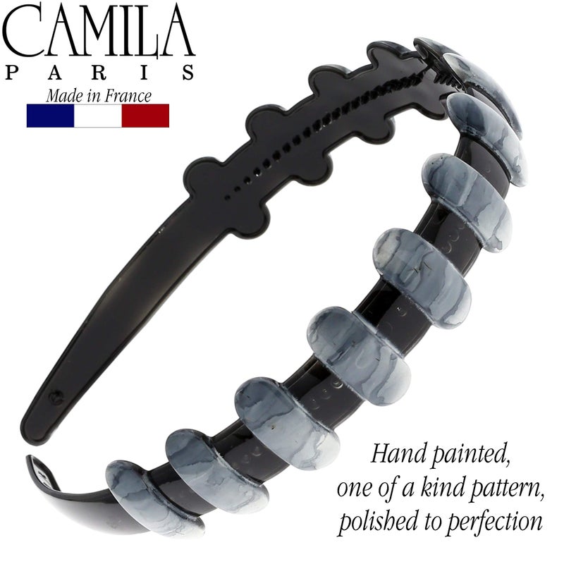 Camila Paris MP854 French Headband for Women, Strong Hold Grip Women's Hair Band, Very Flexible, No Slip and Durable Styling Girls Hair Accessories, Made in France with Cellulose - Image 4